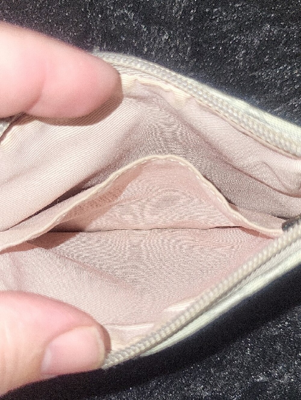 Coach Gray Signature Coin Pouch - Picture 5 of 8